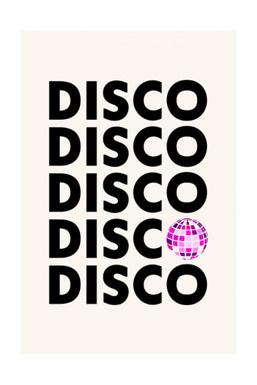 Pink Disco Party | Poster - Passepartout