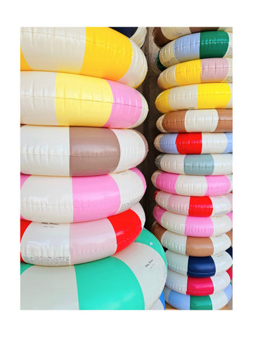 Colorful Stacked Pool Rings | Poster - Passepartout