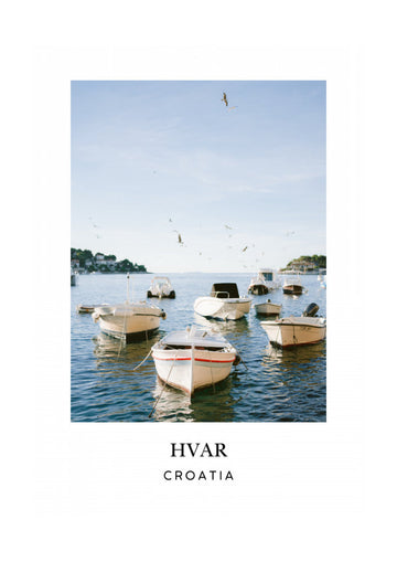 Hvar Croatia Travel poster | Poster - Passepartout