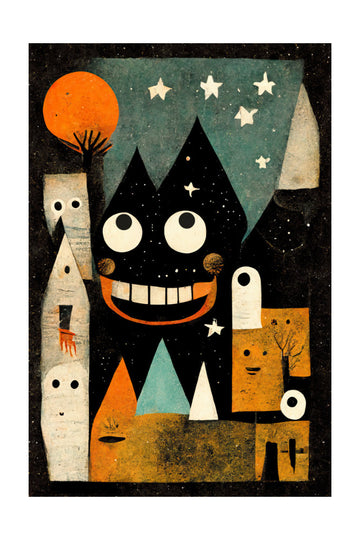 Whimsical Nightscape | Poster - Passepartout