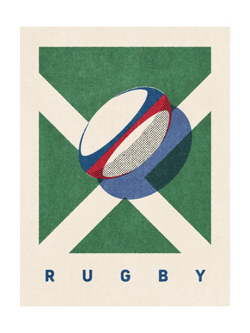 Scottish Rugby Ball | Poster - Passepartout