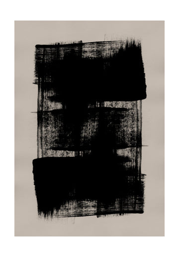 Abstract Brush Strokes 180Y | Poster - Passepartout