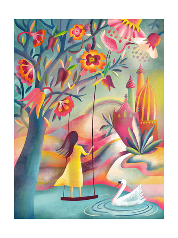 Enchanted Garden Swing | Poster - Passepartout