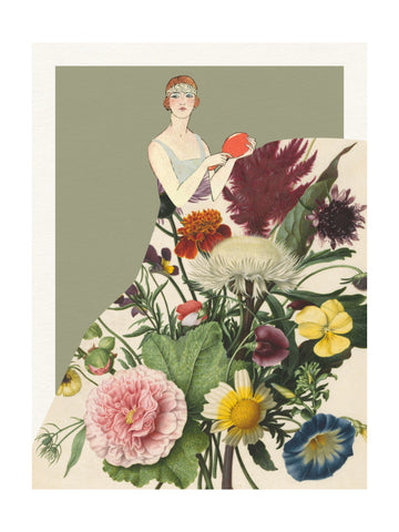 Flapper Floral Fashion | Poster - Passepartout