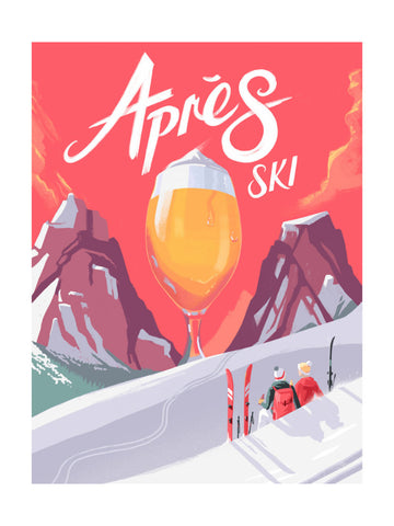 Retro Après Ski Celebration | Poster - Passepartout
