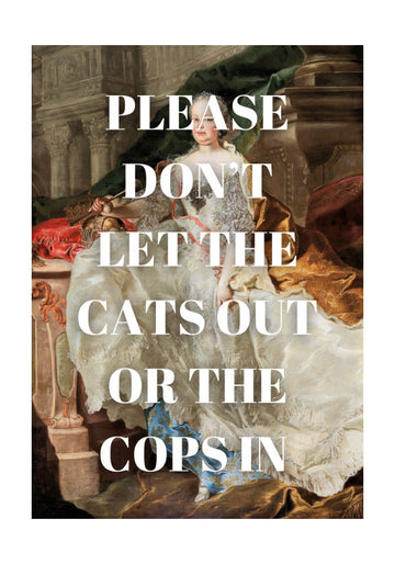 Regal Lady Funny Message | Poster - Passepartout