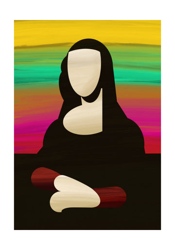 Vibrant Abstract Portrait | Poster - Passepartout