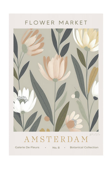 Soft Pastel Florals | Poster - Passepartout