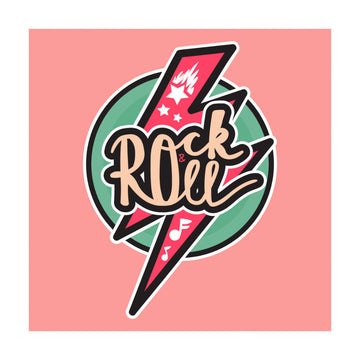 Rock and Roll Lightning | Poster - Passepartout