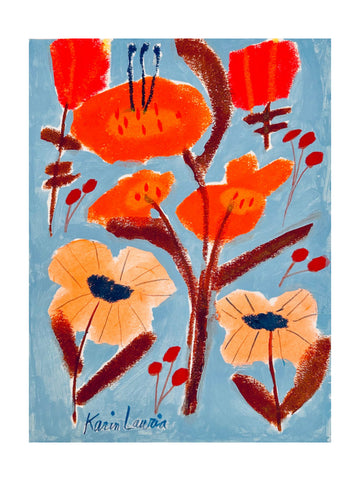 Vibrant Floral Abstract | Poster - Passepartout