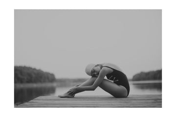 Quiet Lake Swimmer | Poster - Passepartout