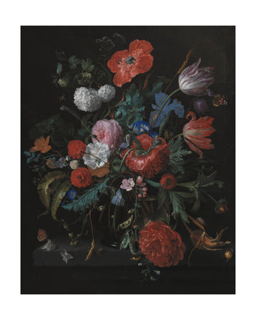 A Bunch of Flowers By Jacob Van Walscapelle | Poster - Passepartout