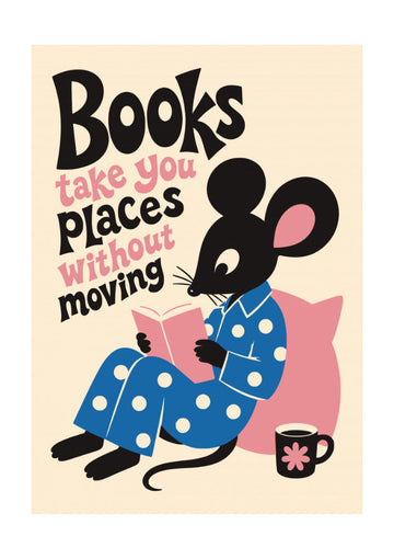 Books Take You Places | Poster - Passepartout