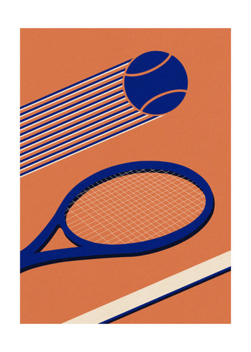 Tennis 80s | Poster - Passepartout