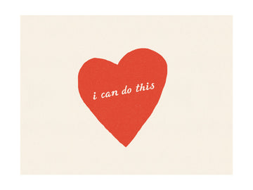 Red Heart Affirmation | Poster - Passepartout