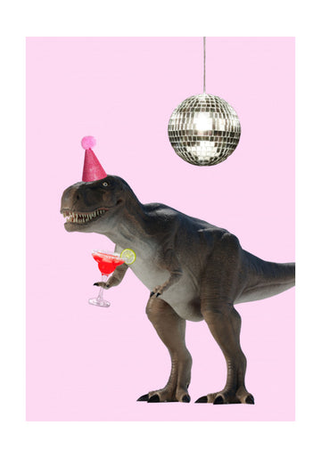 Dino's Disco Bash | Poster - Passepartout