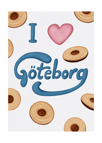 Love Göteborg Cookies | Poster - Passepartout
