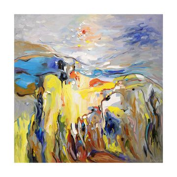 Vibrant Abstract Landscape | Poster - Passepartout