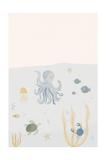 Gentle Ocean Friends | Poster - Passepartout