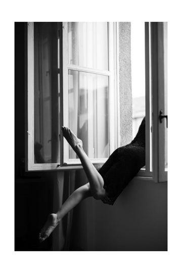 Graceful Legs Open Window | Poster - Passepartout
