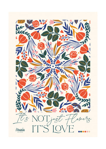 Vibrant Flower Mandala | Poster - Passepartout