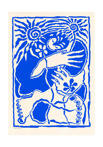 Protection (blue) | Poster - Passepartout