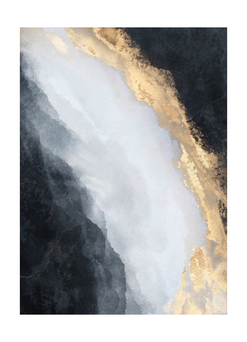 Golden Black Flow | Poster - Passepartout