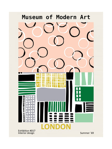 Mid Century London Abstract | Poster - Passepartout