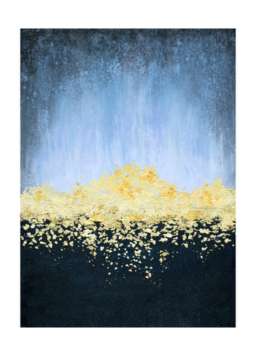 Golden Horizon Abstract | Poster - Passepartout