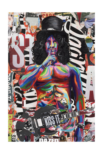 Vibrant Rocker Portrait | Poster - Passepartout