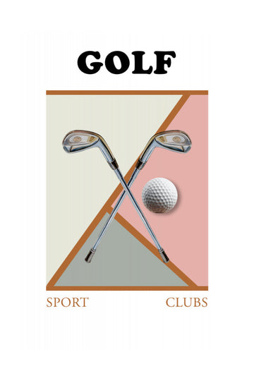 Modern Golf Geometry | Poster - Passepartout