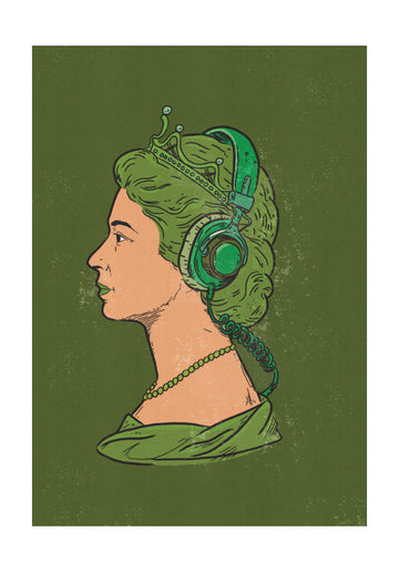 Green Queen Beats | Poster - Passepartout