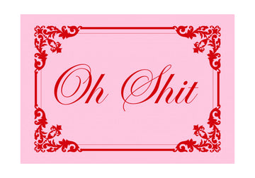 Elegant Oh Shit Script | Poster - Passepartout