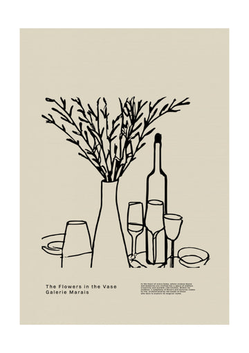 Vase and Glasses | Poster - Passepartout