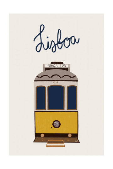 Iconic Lisbon Tram | Poster - Passepartout