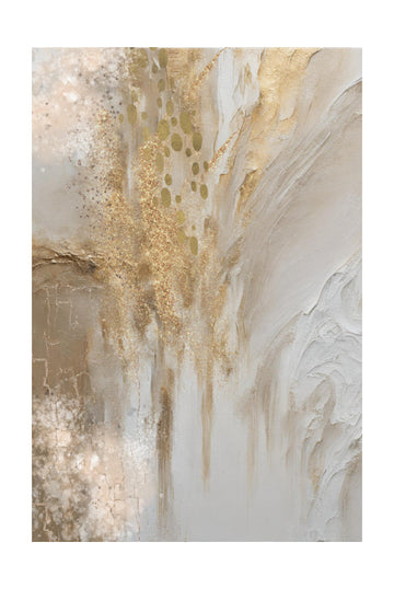 Sparkling Gold Abstract | Poster - Passepartout