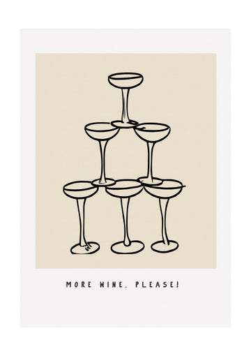 Wine Pyramid Joy | Poster - Passepartout