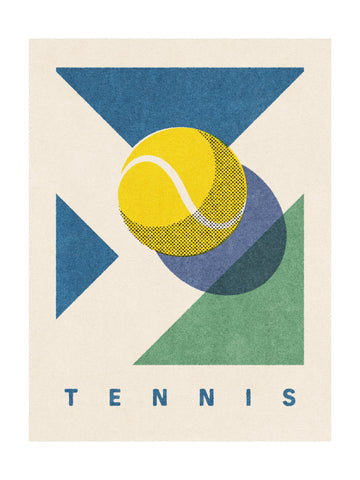 Geometric Tennis Ball | Poster - Passepartout