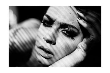 Dramatic Shadowed Gaze | Poster - Passepartout