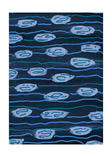 Blue Water Patterns | Poster - Passepartout