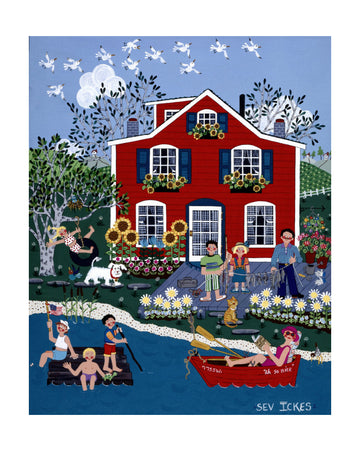 Little Red Cottage | Poster - Passepartout