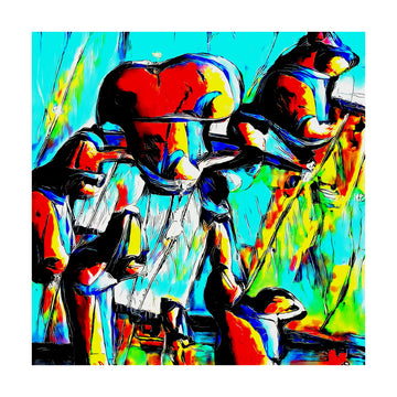 Colorful Abstract Bears | Poster - Passepartout