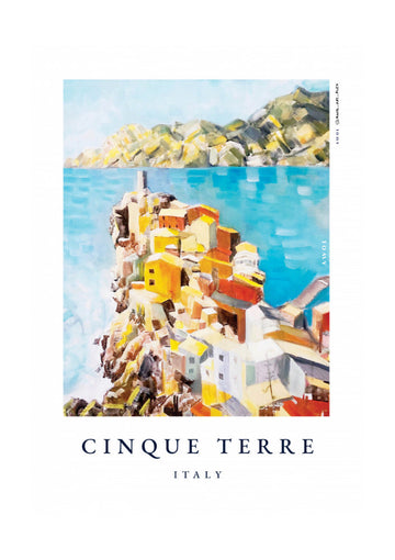 Colorful Cinque Terre Italy | Poster - Passepartout