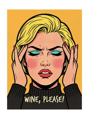 Wine Please Pop Art | Poster - Passepartout