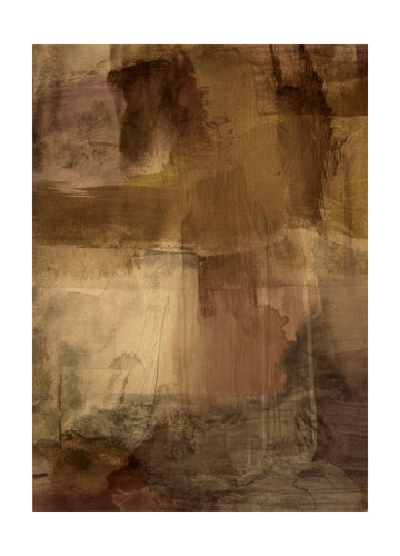 Warm Earthy Strokes | Poster - Passepartout