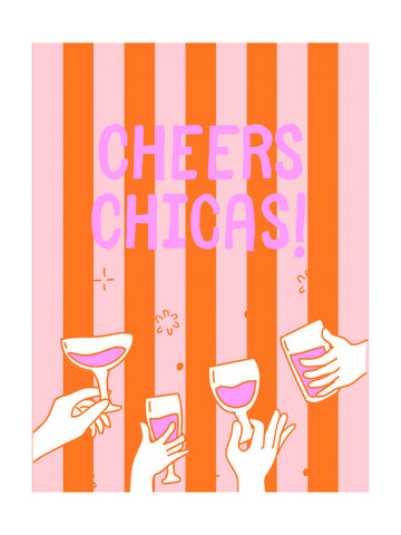Cheers Chicas Celebration | Poster - Passepartout