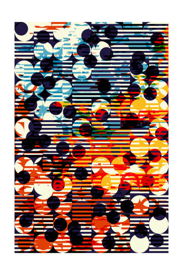 Vibrant Geometric Circles | Poster - Passepartout